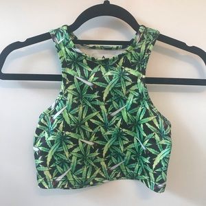 Unif Pot Lovers Crop Top